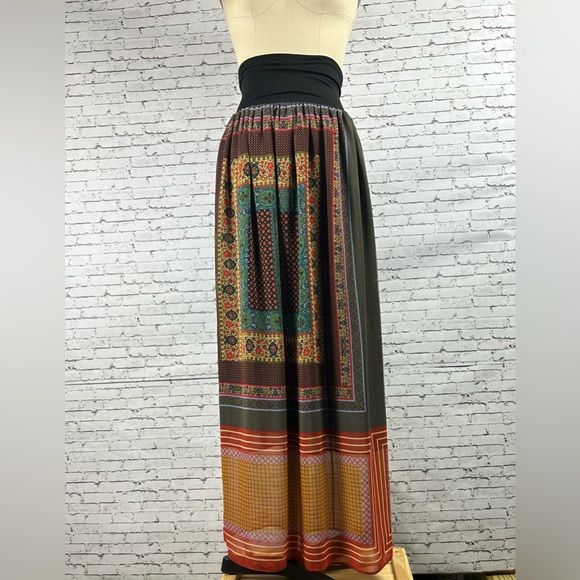 Dream Daily | Anthropologie, Vntg long boho pattern summer Silesia maxi skirt XS - Picture 3 of 8
